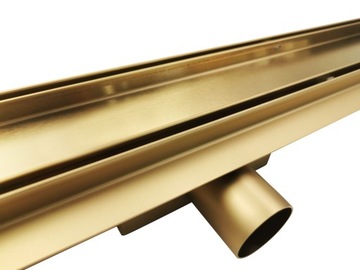 ЗОЛОТОЙ ЛИНЕЙНЫЙ СЛИВ 50 СМ 2в1 НИЗКИЙ СИФОН