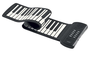 HYKKER PIANINO ELEKTRONICZNE SILIKONOWE ZWIJANE NAGRYWANIE