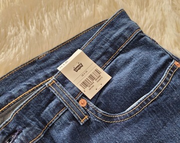 spodnie jeans LEVI'S 511 SLIM W38 L34 38x34 PREMIUM granatowe