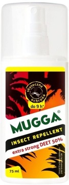 MUGGA STRONG 50% ДЭТА спрей-препарат против КОМАРОВ, КЛЕЩЕЙ, КОМАРОВ Муга