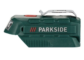 АДАПТЕР АККУМУЛЯТОРА PARKSIDE 20 В СО СВЕТОДИОДНОЙ ЛАМПОЙ