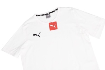 PUMA Мужская футболка хлопок T-SHIRT БЕЛЫЙ teamGOAL R.L