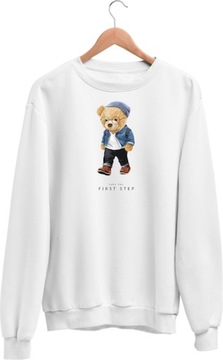 Bluza Miś Ralph Z Misiem 6 Modna Biała M