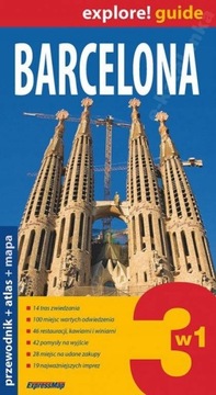 BARCELONA 3w1 PRZEWODNIK + ATLAS + MAPA j.ANG EXP