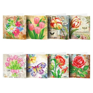 New Diamond Painting Greeting Card DIY Diamond Embroidery Handmade Mosaic
