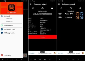 Интерфейс DIAG OBD2 DPF OPEL INSIGNIA ASTRA Diesel