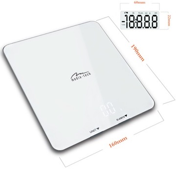 Весы SMART DIET SCALE с приложением для диеты Bluetooth 4.2 IOS Android