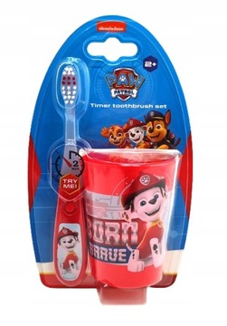 Зубная щетка Paw Patrol Marshall с таймером и чашкой