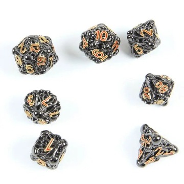 MORSKI POTWÓR ZESTAW 7 METALOWYCH KOŚCI RPG