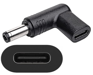 ADAPTER PRZEJŚCIÓWKA WTYK Z 5.5x2.1MM NA KABEL USB-C PD DO ROUTER LED DC