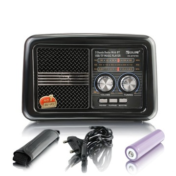 ПОРТАТИВНОЕ РЕТРО-СОЛНЕЧНОЕ AM/FM-РАДИО С BLUETOOTH-ФОНАРИКОМ, USB-АККУМУЛЯТОРОМ