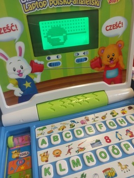 Ноутбук детский, учебный компьютер, 2 языка.