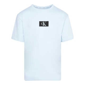 CALVIN KLEIN KOSZULKA MĘSKA T-SHIRT S/S CREW NECK NIEBIESKA r.L