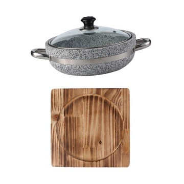 Универсальная многоразовая сковорода с корейской миской диаметром 28 см и противнем.