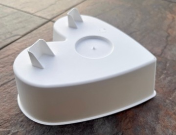 Покрытие для горшки сердца белое золото пластик к тростнику