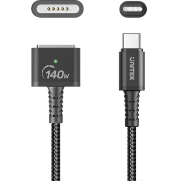 Magnetický kabel Usb-c na MagSafe 3, Unitek, kabel pro Macbook, 140 W, 2 m