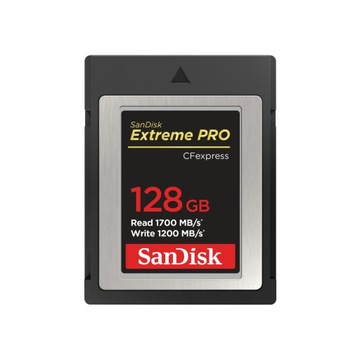 SanDisk Karta pamięci CF Extreme Pro 128GB RAW 4K