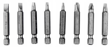 Набор бит, сверл, насадки по металлу, дереву, прочной стали CR-V.