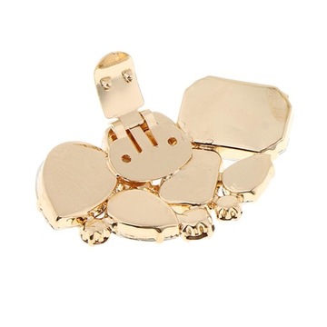 2X 1PC Women Shoes Clip Rhinestone Crystal Shoe