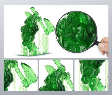 Смола Anycubic Tough Translucent Green UV 1кг 1л для 3D принтеров