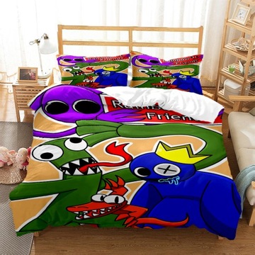 3-CZĘŚCIOWY ZESTAW POŚCIELI RAINBOW FRIENDS