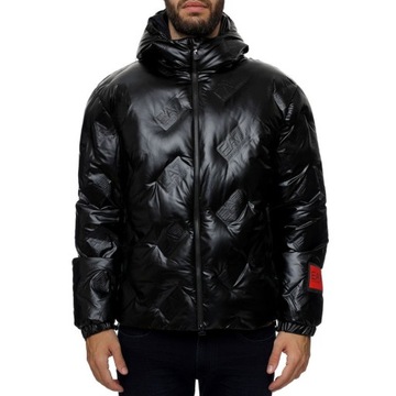 EMPORIO ARMANI EA7 luksusowa męska kurtka zimowa z kapturem BOBMER JACKET L