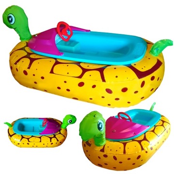 Dziecięcy Ponton Elektryczny ŁÓDKA DMUCHANA ELEKTRYCZNA 75KG Timer Muzyka