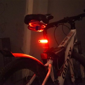 ВЕЛОСИПЕДНАЯ ЛАМПА СВЕТОДИОДНАЯ ПОДСВЕТКА ДЛЯ ВЕЛОСИПЕДНОГО РУЛЯ ПЕРЕДНЯЯ + ЗАДНЯЯ USB ПИТАНИЕ