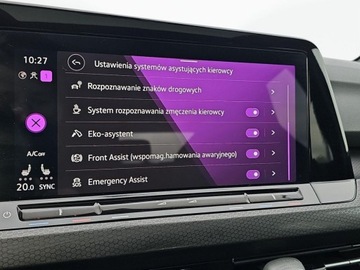 Volkswagen Golf VIII GTI 2.0 TSI 245KM 2021 Volkswagen Golf Panorama, Lane Assist, ACC, Lane Assist, LED, Keyless, Navi, zdjęcie 23