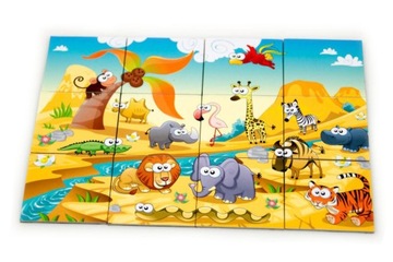 Układanka magnetyczna MAGNES SAFARI PUZZLE