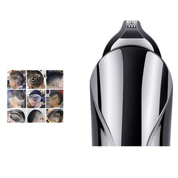 1 комплект электрического триммера для бороды, зарядка через USB
