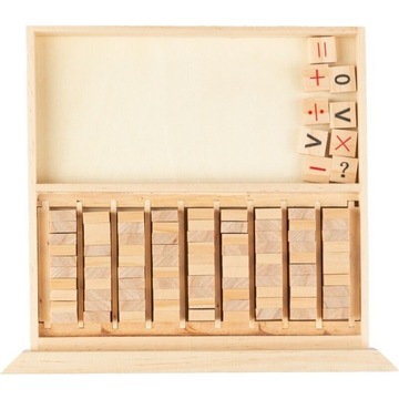 ДЕРЕВЯННАЯ ИГРА СУДОКУ 99 кубиков