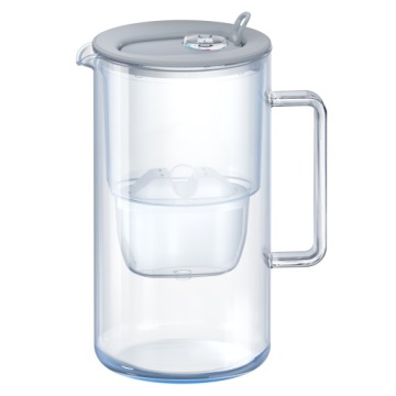 Filtrační konvice skleněná Aquaphor Glass 2,5 l s náplní Maxfor+ šedá