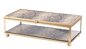 SZKATUŁKA SZKLANA POJEMNIK NA BIŻUTERIĘ NA PREZENT