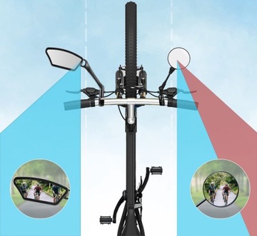 Зеркало для велосипеда 360° ROCKBROS с регулируемым расстоянием 26210007001 ЛЕВАЯ сторона