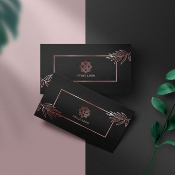 Позолоченные визитки, мягкая на ощупь фольга + фольга из розового золота, розовое золото, 250 штук