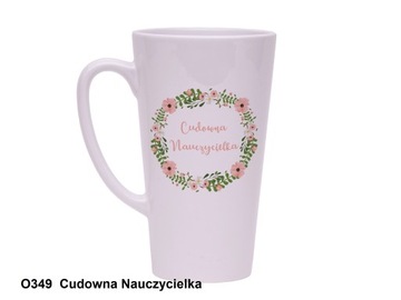 PREZENT NA DZIEŃ NAUCZYCIELA Kubek Latte 450 ml UPOMINEK NA KONIEC ROKU