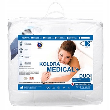 KOŁDRA 140X200cm MEDICAL DUO ANTYALERGICZNA GRUBA