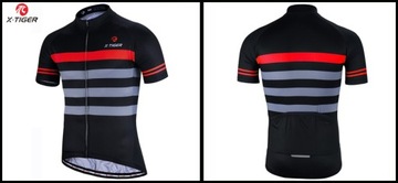 KOSZULKA KOLARSKA ROWEROWA ROZPINANA SZYBKOSCHNĄCA ERGONOMICZNY KRÓJ XXL