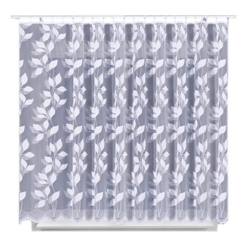 Firanka żakardowa 023083 - wys 180x200 cm - biała