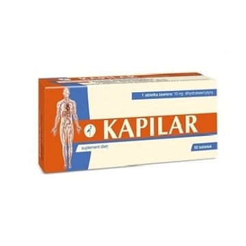 Kapilar 50 tabl. Migrena Serce Naczynia