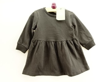 89__H&M__sukienka dziecięca DRESOWA__80__NOWA