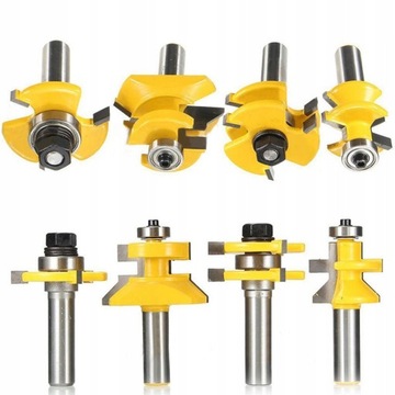 Набор V-образных пазов Фреза для шпунта и паза 1/2 дюйма