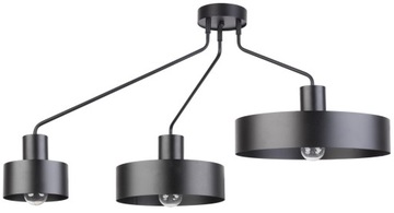 Designerski Nowoczesny SIGMA JUMBO 3 CZARNY plafon LED