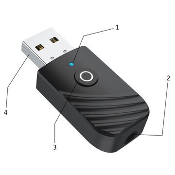 AUX-АДАПТЕР BLUETOOTH 5.0, USB-ПЕРЕДАТЧИК, ПРИЕМНИК