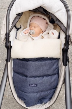 Спальный мешок Zaffiro iGrow 2.0 для коляски Шерсть Премиум Серый + Графитовый Меланж