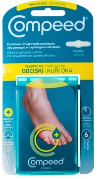Compeed, nawilżające plastry na odciski 6 plastrów