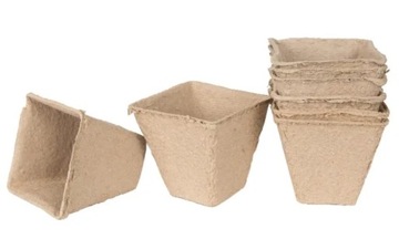 ТОРФЯНЫЕ ГОРШКИ ДЛЯ РАССАДА, ПОСАДЫ 8СМ, 20 ШТ.