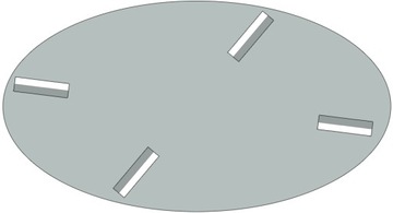 Kreber 006002 Talerz zacierający 600mm 4z K-600 R4