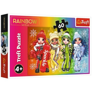 PUZZLE 60 RAINBOW HIGH RADOSNE LALKI Trefl 17380
